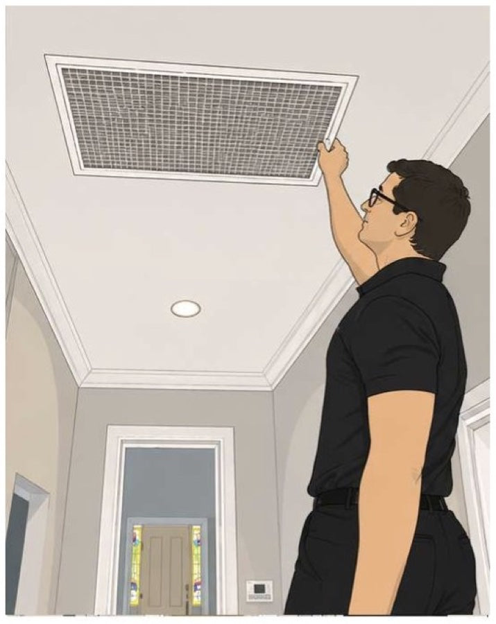 Step 4: swing the cover shut and tighten the knob