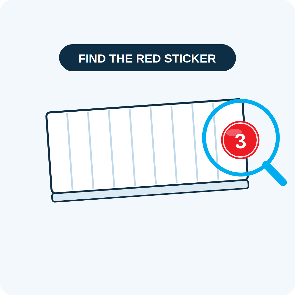 Step 1 — Find the red sticker on your Ductair filter
